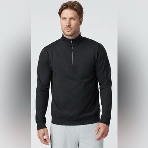 Vuori Coronado Half Zip Pullover Men’s Large Black Heather Brand New